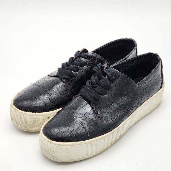 F-Troupe Butterfly Lace Up Snake Flatforms Size 41 - Picture 3 of 9